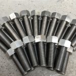 254smo uns s31254 en1.4547 پیچ و مهره 1-1 / 2 "-8unx180mm میله نخ